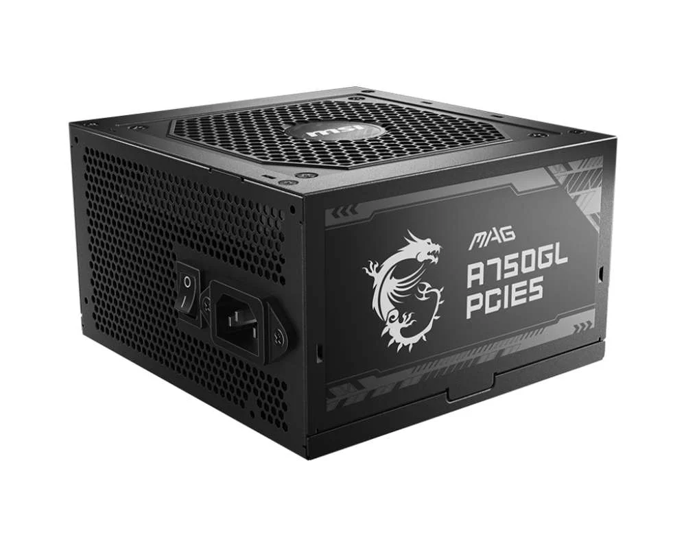 Fonte de Alimentação Msi Mag A750gl Pcie5 Modular 750 W 110 W 80 Plus Gold 