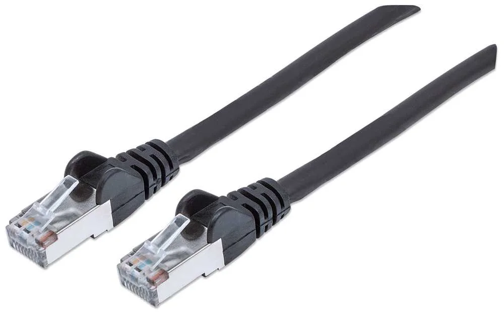 Intellinet 0.5m Cat6a S/Ftp Cabo de Rede Preto 0,.