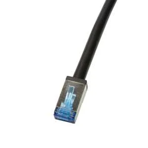 LOGILINK CQ7033S CABO DE REDE PRETO 1 M CAT6A S/F.