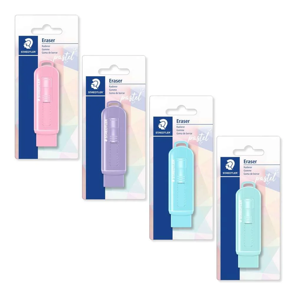 Staedtler Radierer Mit Schiebehülle Pastell