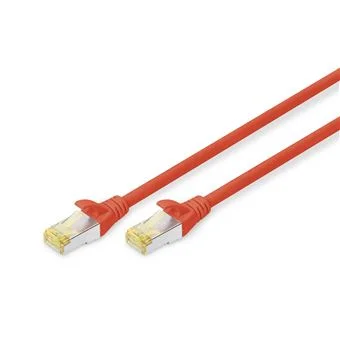 DIGITUS DK-1644-A-030/R CABO DE REDE VERMELHO 3 M.