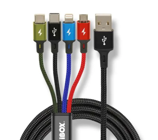 Ibox Universal 4 In 1 Charging Cabo I-Box Usb Ik.