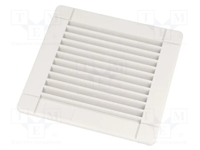 Capa, Abe: 92x92mm, D: 12mm, Ip54, Montagem: Trava, Ral 7035, Ul94v-0