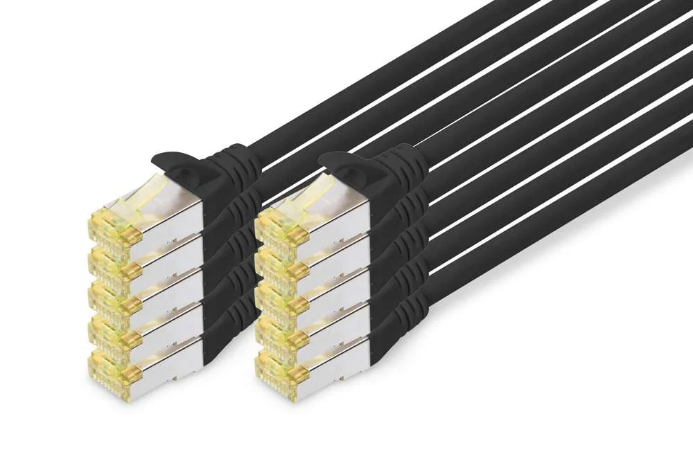 DIGITUS DK-1644-A-010-BL-10 CABO DE REDE PRETO 1 .