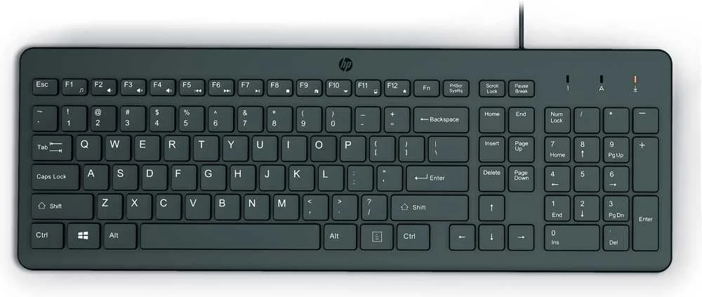 Teclado Hp Teclado Con Cable Hp 150 Preto Qwerty Espanhol 