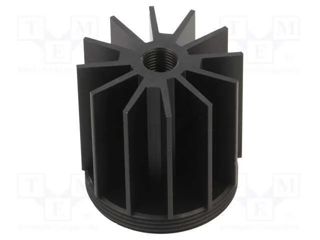 Dissipador de cal, LED, W: 45mm, H: 38mm, preta, .