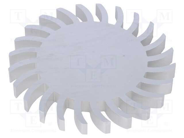 Dissipador de Cal, Led, : 105mm, H: 10mm, 2k/W