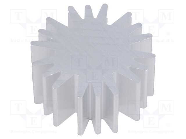 Dissipador de Cal, Led, : 20mm, H: 10mm, 6,3k/W