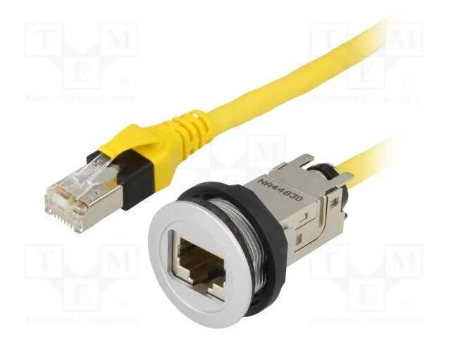 Tomada Rj45, 22mm, Har-Port, -25÷70c, 22,3mm, Ip20, Prateado