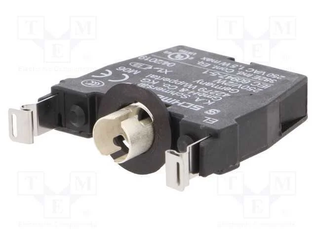 Tomada para lâmpadas, 22mm, EF, -25÷75C, Ilum: BA.