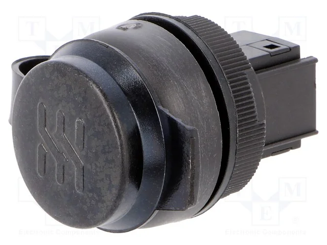 Tomada Usb, 22mm, Frontcom, -40÷70c, 22mm, Ip65, Preta