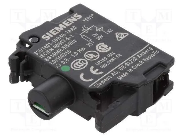 Componente de iluminação, 22mm, 3SU1.5, -25÷70C, .
