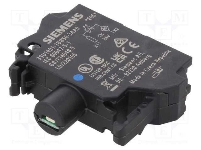 Componente de iluminação, 22mm, 3SU1.5, -25÷70C, .