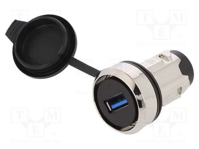 Tomada USB, 22mm, 3SU1.5, 22mm, USB 3.0 A/A, 3SU1.