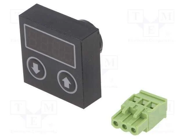 Indicador digital, 22mm, CM22, -25÷60C, IP65, 12÷.