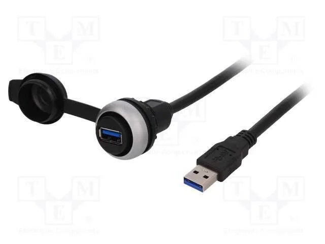 Tomada USB, 22mm, RMQ-Titan, 22,5mm, Compr: 0,6m,.