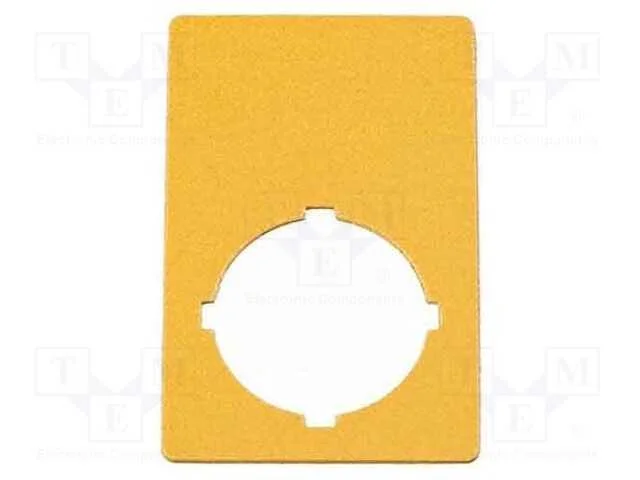 Tabela descritiva, 22mm, RMQ-Titan, amarela