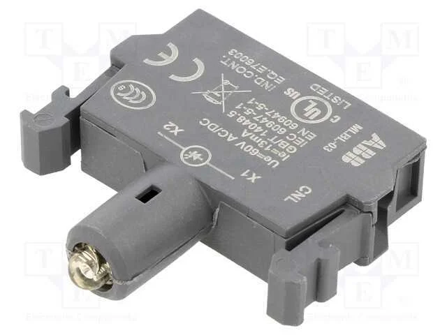 Componente de iluminação, 22mm, Ilum: LED, fronta.