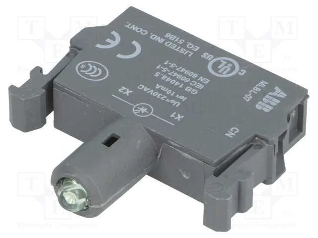 Componente de iluminação, 22mm, Ilum: LED, fronta.