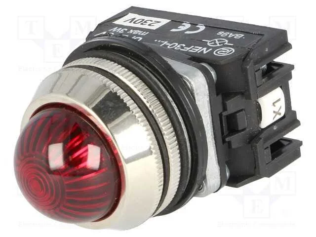 Luz de indicação, 30mm, NEF30, -15÷30C, Ilum: LED.