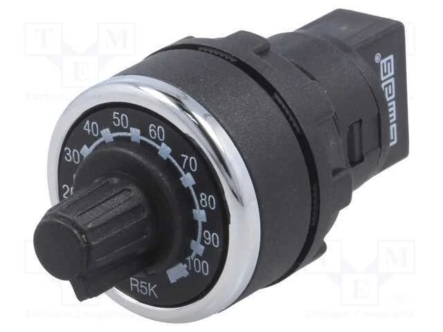 Potenciómetro, 22mm, -25÷70c, Ip65, 5ko, 86,6v, 17,3ma