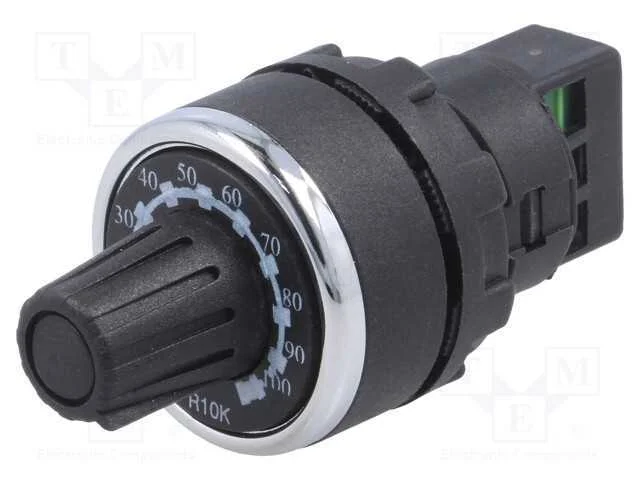 Potenciómetro, 22mm, -25÷70c, Ip65, 10ko, 120,5v, 12,2ma