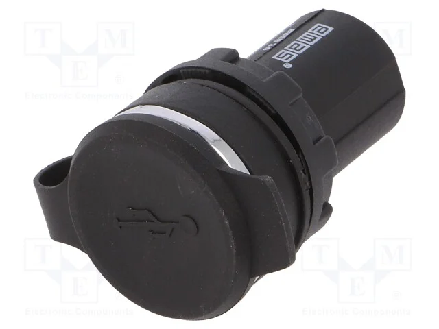 Tomada Usb, 22mm, Ip65, No Painel, Usb 3.0, Plástico