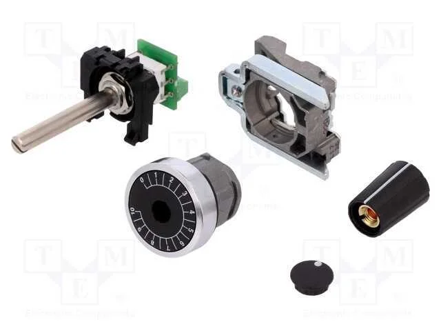 Potenciómetro, 22mm, Harmony XB4, -40÷70C, Ilum: .