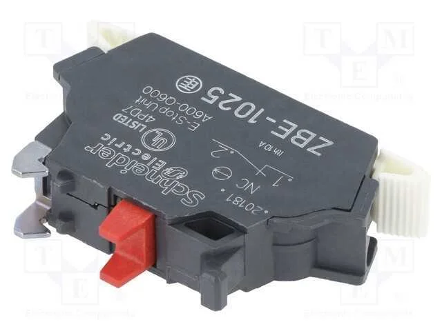 Componente de Pino, 22mm, Harmony Xb4, -40÷70c, Contatos: Nc