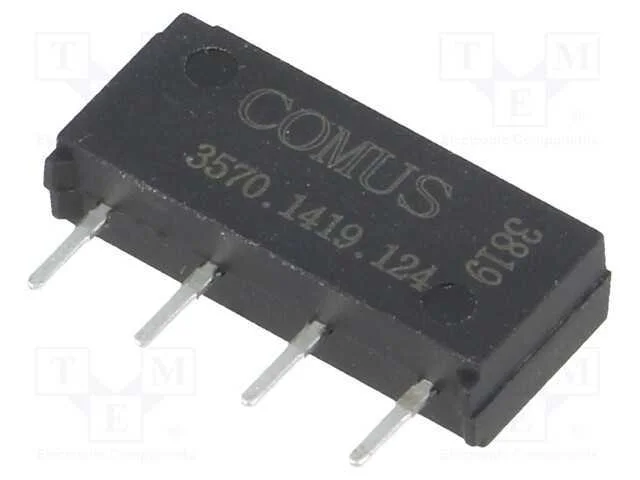Relé: de Palheta, Spst-No, Ubobina : 12vdc, 500ma, Max.200vdc, 10w