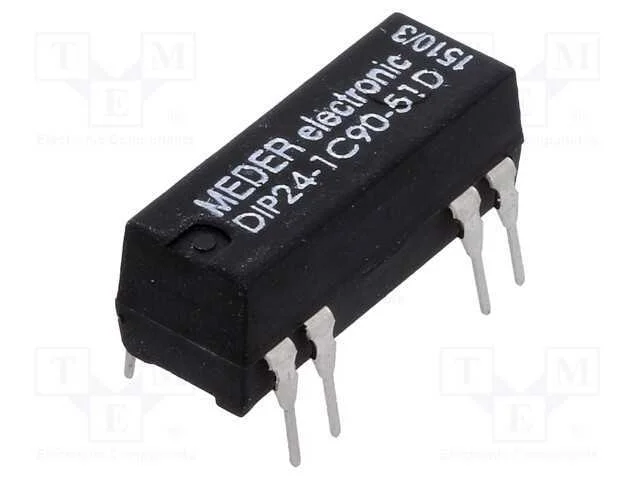 Relé: de Palheta, Spdt, Ubobina : 24vdc, 0,5a, Max.100vdc, 290mw