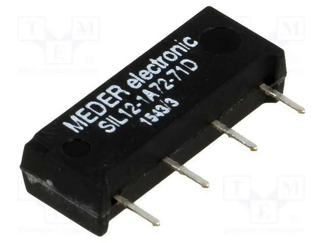 Relé: de Palheta, Spst-No, Ubobina : 12vdc, 1,25a, Max.200vdc, Pcb