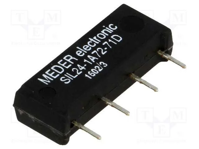 Relé: de Palheta, Spst-No, Ubobina : 24vdc, 1,25a, Max.200vdc, Pcb