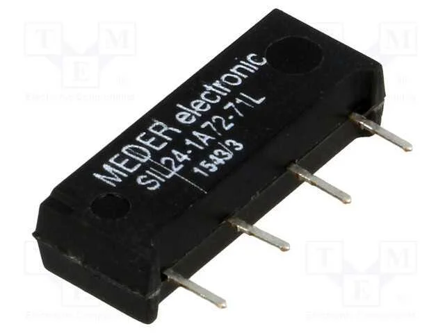 Relé: de Palheta, Spst-No, Ubobina : 24vdc, 1,25a, Max.200vdc, Pcb