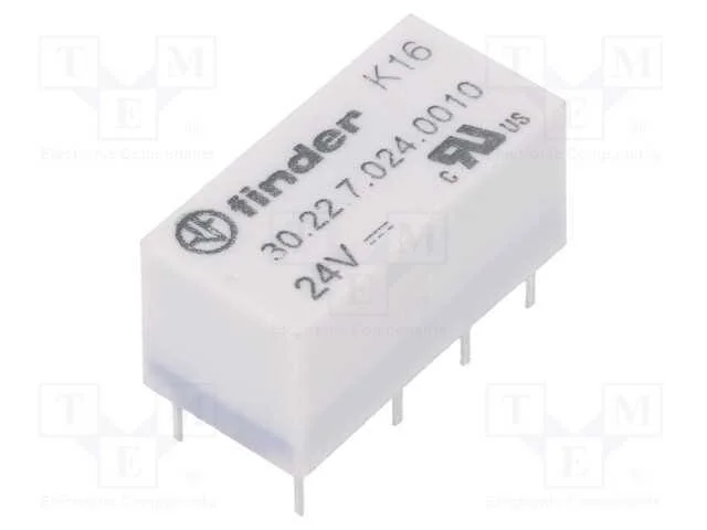 Relé: Eletromagnético, Dpdt, Ubobina : 24vdc, Icontactos Max: 3a