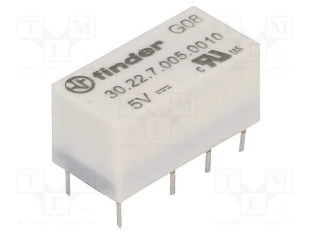 Relé: eletromagnético, DPDT, Ubobina : 5VDC, Icon.