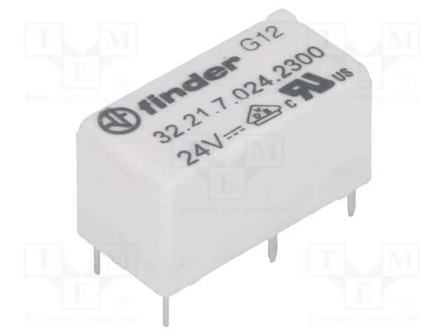 Relé: Eletromagnético, Spst-No, Ubobina : 24vdc, 6a/250vac, Pcb