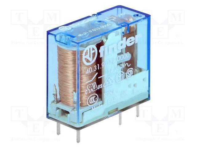 Relé: Eletromagnético, Spdt, Ubobina : 12vdc, Icontactos Max: 20a