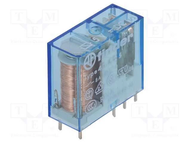 Relé: eletromagnético, DPDT, Ubobina : 5VDC, Icon.