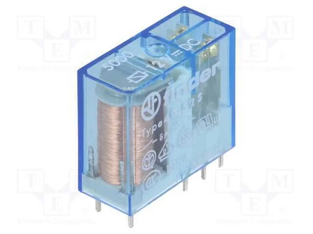 Relé: Eletromagnético, Dpdt, Ubobina : 12vdc, Icontactos Max: 15a