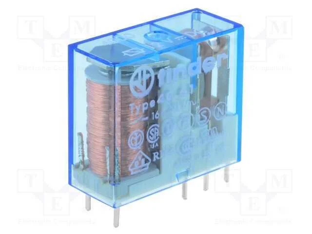 Relé: Eletromagnético, Spdt, Ubobina : 12vdc, Icontactos Max: 30a