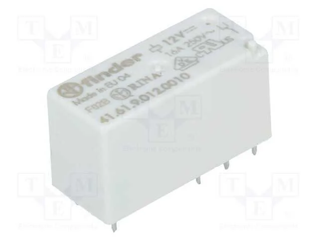 Relé: Eletromagnético, Spdt, Ubobina : 12vdc, 30a, 16a/250vac, Pcb