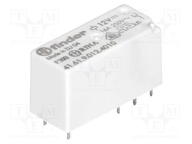Relé: Eletromagnético, Spdt, Ubobina : 12vdc, 30a, 16a/250vac, Pcb
