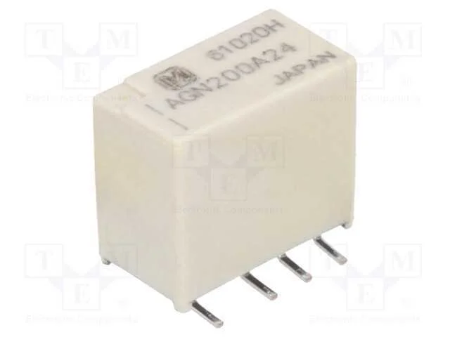 Relé: Eletromagnético, Dpdt, Ubobina : 24vdc, Icontactos Max: 1a