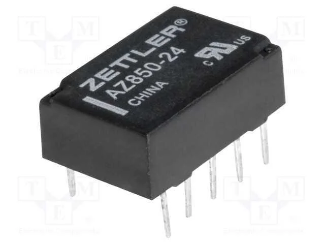 Relé: Eletromagnético, Dpdt, Ubobina : 24vdc, 1a, 0,5a/125vac, Pcb