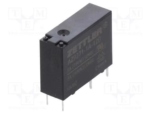 Relé: Eletromagnético, Spst-No, Ubobina : 12vdc, 5a, 5a/250vac