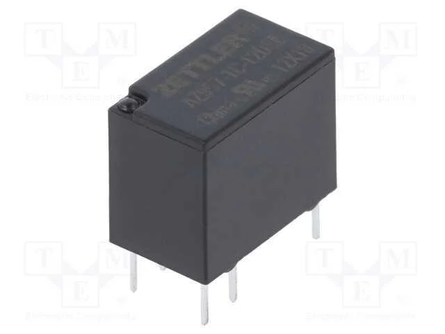 Relé: Eletromagnético, Spdt, Ubobina : 12vdc, 2a, 0,5a/125vac, Pcb
