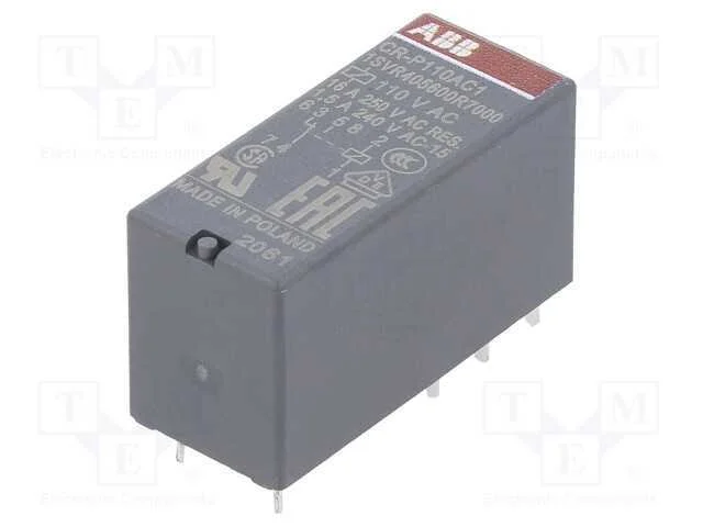 Relé: Eletromagnético, Spdt, Ubobina: 110vac, 16a, Max.250vac, Pcb