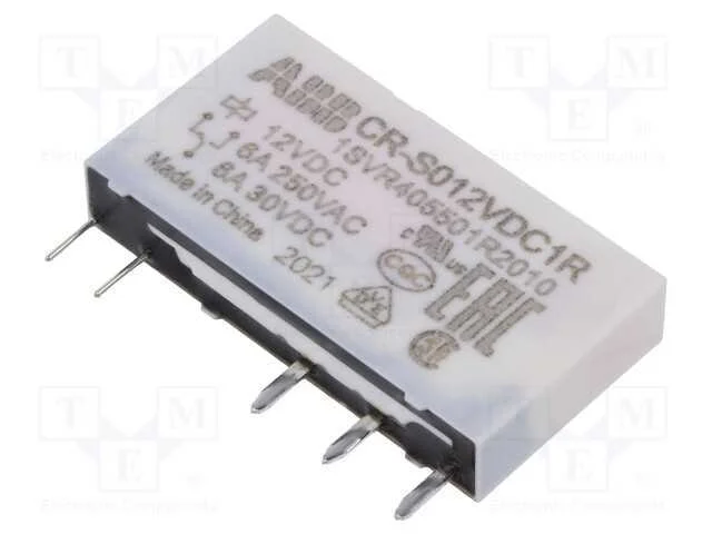 Relé: Miniatura, Spdt, Ubobina : 12vdc, Base,Tht, Série: Cr-S