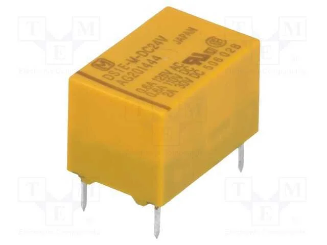 Relé: Eletromagnético, Spdt, Ubobina : 24vdc, 3a, 1a/125vac, Pcb